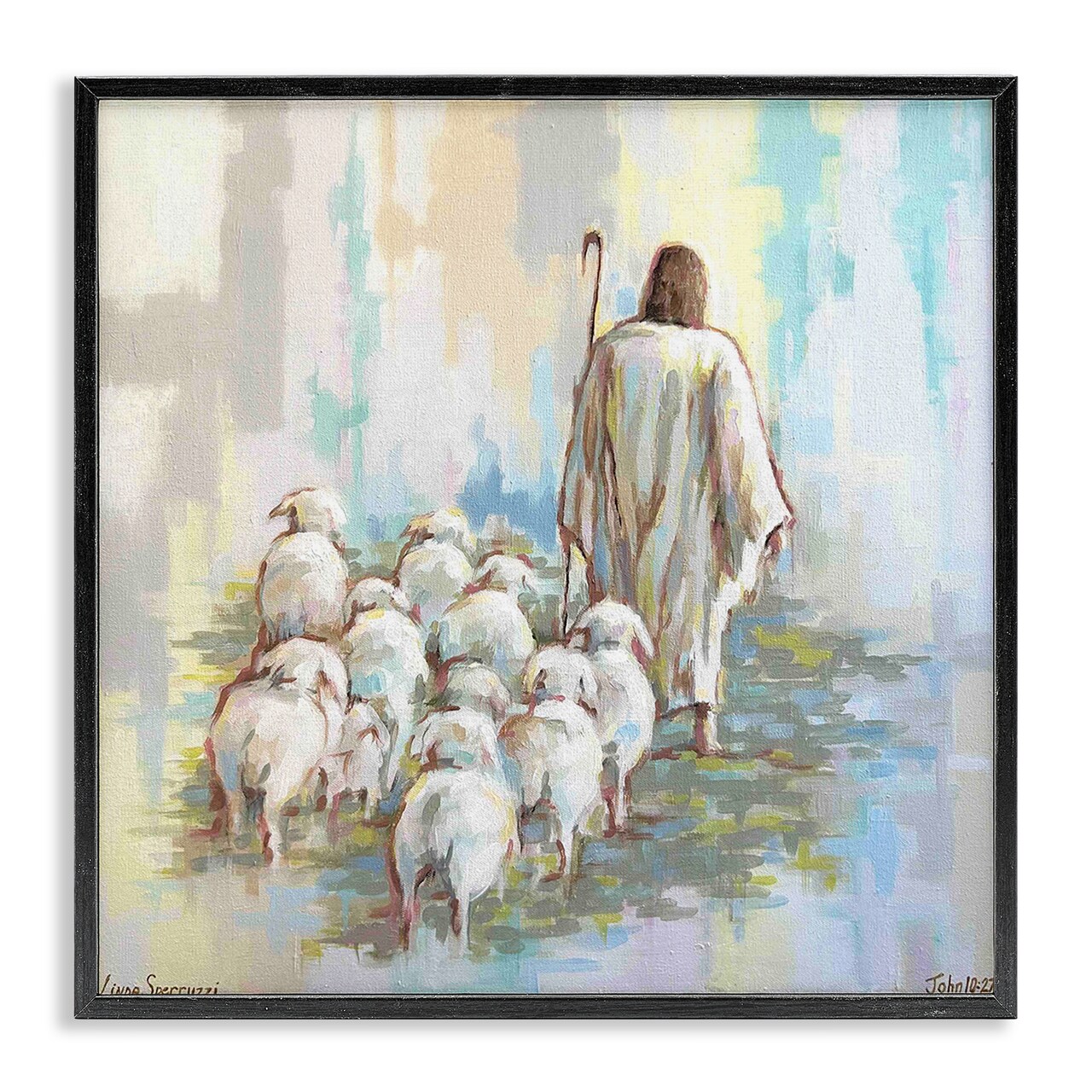 Stupell Industries They Follow Me with Jesus Framed Giclee By Linda Sperruzzi